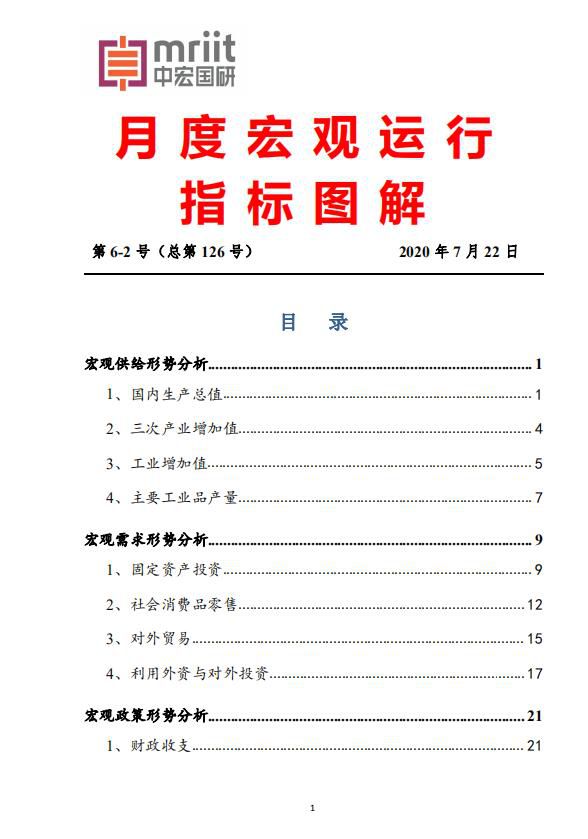 中宏国研月度宏观运行指标图解