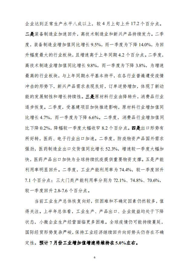 中宏国研月度宏观运行指标图解