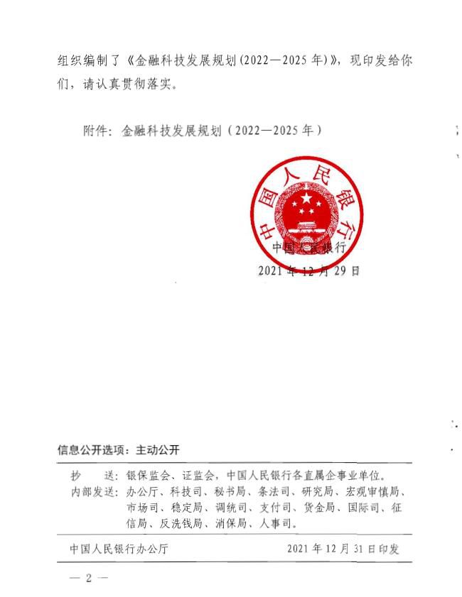 金融科技发展规划