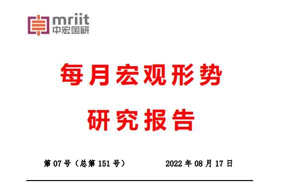 对2022下半年经济形势的总体看法与政策建议