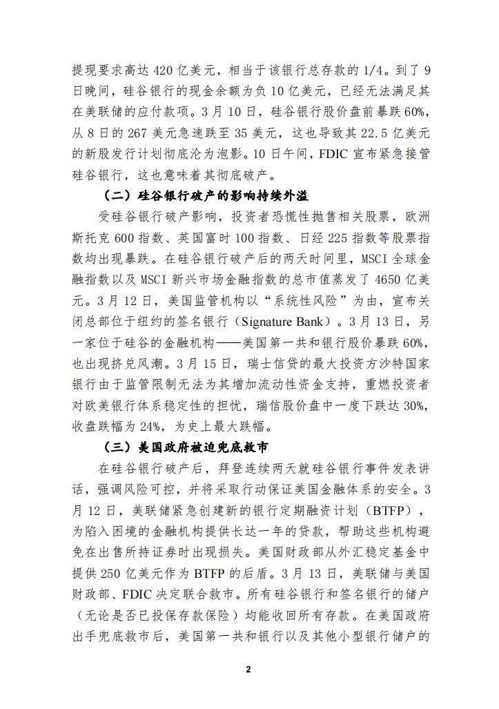 硅谷银行倒闭对美国和我国的主要影响1